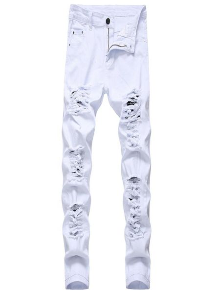 mens white black distressed holes skinny jeans full length denim pants street style trousers whole9970475, Blue
mens white black distressed holes skinny jeans full length denim pants street style trousers whole9970475, Blue