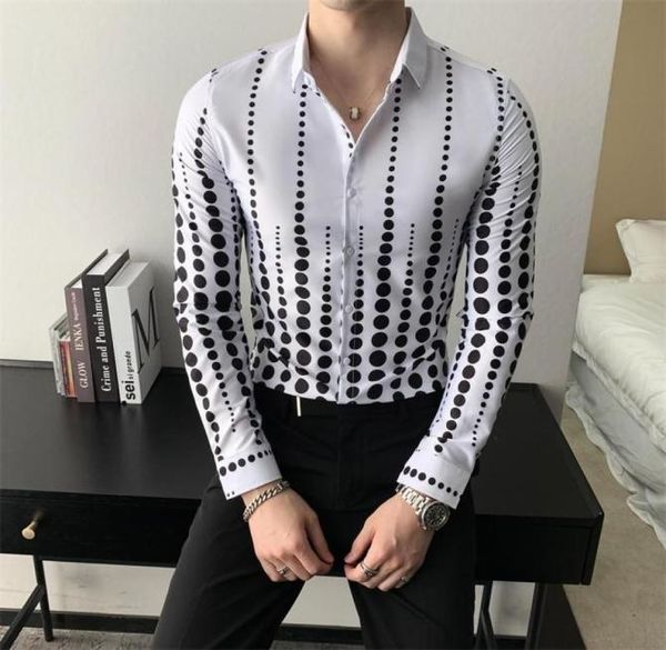 men039s dress shirts fashion men dotted white long sleeve shirt formal wear slim fit casual work for clothing m3xl6923243, White;black
men039s dress shirts fashion men dotted white long sleeve shirt formal wear slim fit casual work for clothing m3xl6923243, White;black