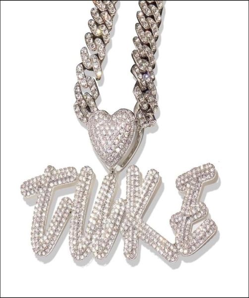pendant necklaces pendant necklaces custom iced out name necklace personalized bubble letter 18k gold sier hip hop diamond chain f2313077, Silver
pendant necklaces pendant necklaces custom iced out name necklace personalized bubble letter 18k gold sier hip hop diamond chain f2313077, Silver