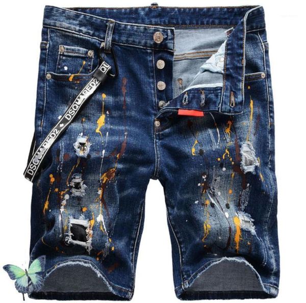 men's jeans shorts ripped hole hip hop splash ink fashion men denim short pants men's7642813, Blue
men's jeans shorts ripped hole hip hop splash ink fashion men denim short pants men's7642813, Blue