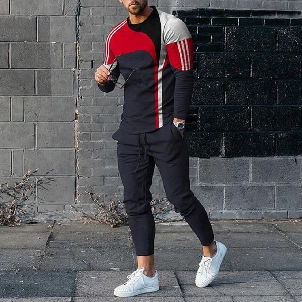 men s tracksuits long sleeve t shirt trousers 2 piece set fashion tracksuit oversized jogging suit casual simple streetwear man sets clothin, Gray
men s tracksuits long sleeve t shirt trousers 2 piece set fashion tracksuit oversized jogging suit casual simple streetwear man sets clothin, Gray