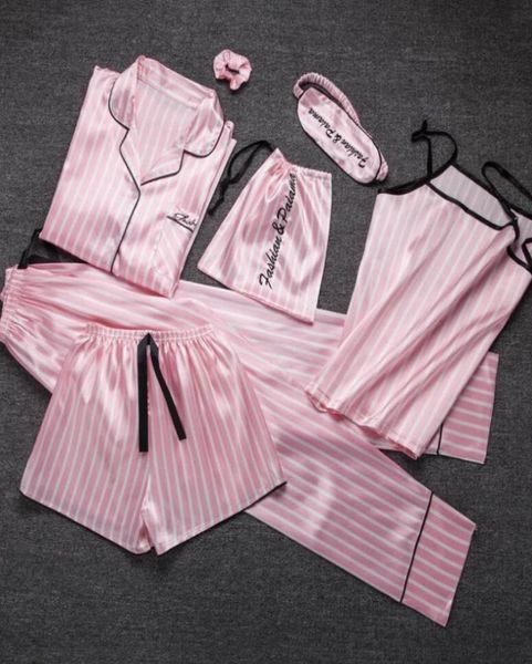 jrmissli pyjamas women 7 pieces pink pajamas sets satin silk lingerie home wear sleepwear pyjamas set pijama woman5228744, White
jrmissli pyjamas women 7 pieces pink pajamas sets satin silk lingerie home wear sleepwear pyjamas set pijama woman5228744, White