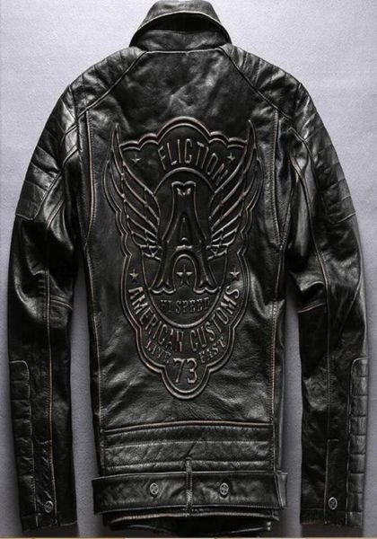 affliction men vintage genuine leather jackets letter a back american customs 73 motorcycle leather jacket4049834, Black
affliction men vintage genuine leather jackets letter a back american customs 73 motorcycle leather jacket4049834, Black