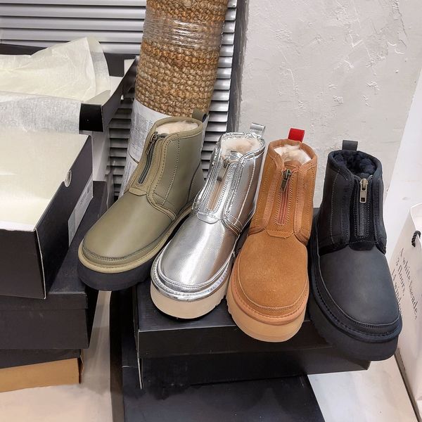 2023 australia mini neumel platform zip boots designer woman thick bottom ankle warm fur furry sheepskin snow boot australian fluffy fuzz mu, Black
2023 australia mini neumel platform zip boots designer woman thick bottom ankle warm fur furry sheepskin snow boot australian fluffy fuzz mu, Black