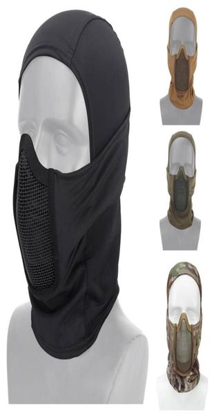 outdoor airsoft tactical mask hood shooting face protection gear metal steel wire mesh half face no030165086290
outdoor airsoft tactical mask hood shooting face protection gear metal steel wire mesh half face no030165086290