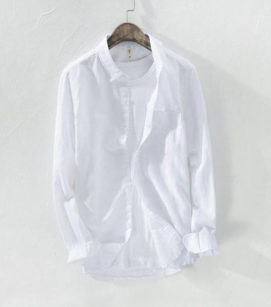 men039s casual shirts 2021 summer mens luxury cotton linen beach designer long sleeved business male work single breasted s5751905, White;black
men039s casual shirts 2021 summer mens luxury cotton linen beach designer long sleeved business male work single breasted s5751905, White;black