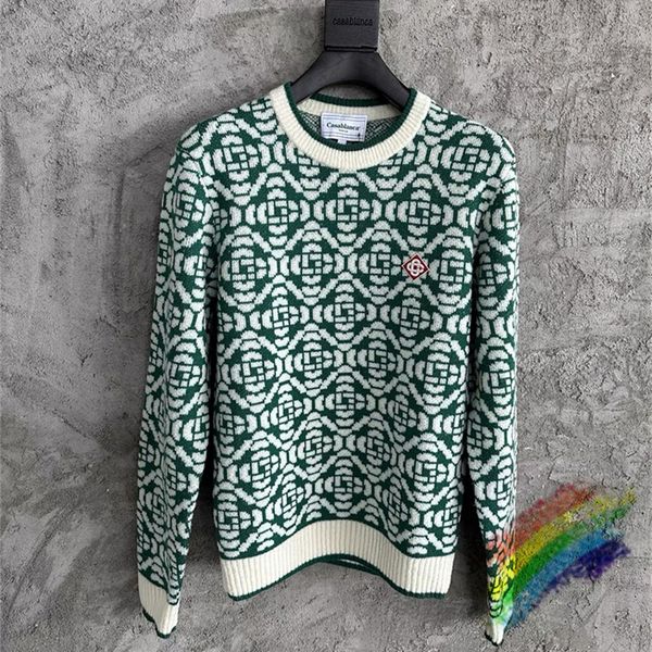 women s sweaters green plaid jacquard casablanca sweater men women 1 embroidery oversize sweatshirts 230821, White;black
women s sweaters green plaid jacquard casablanca sweater men women 1 embroidery oversize sweatshirts 230821, White;black