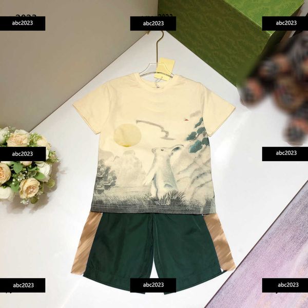 new designer summer tracksuits kids clothes child sets baby 2pcs cartoon rabbit pattern printed short sleeved and elastic waist pants, White
new designer summer tracksuits kids clothes child sets baby 2pcs cartoon rabbit pattern printed short sleeved and elastic waist pants, White