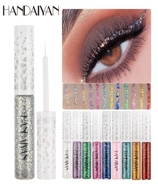 12pcslot handaiyan liquid glitter eye shadow cream charm shimmer eyeliner pencils shining quick dry eye makeup cosmetic 7090057
12pcslot handaiyan liquid glitter eye shadow cream charm shimmer eyeliner pencils shining quick dry eye makeup cosmetic 7090057