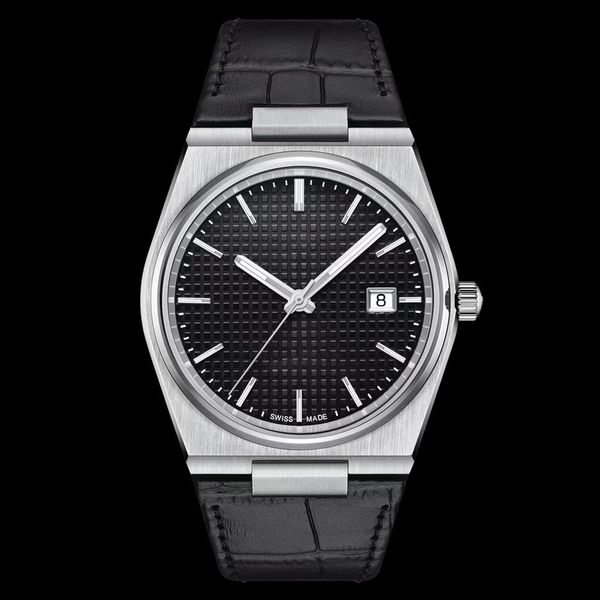 classic men's quartz watch stainless steel 40mm automatic calendar display cowhide strap black wristwatch3084, Slivery;brown
classic men's quartz watch stainless steel 40mm automatic calendar display cowhide strap black wristwatch3084, Slivery;brown