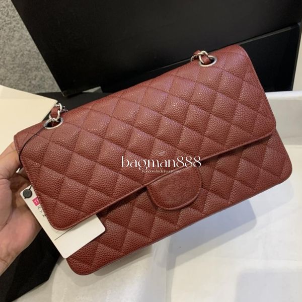 luxury cf designer tote bag handbag womens shoulder flap bags check caviar cowhide leather cross body chain quilted clutch purse designer wo 
luxury cf designer tote bag handbag womens shoulder flap bags check caviar cowhide leather cross body chain quilted clutch purse designer wo