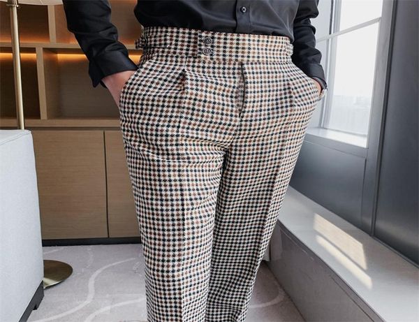 british style men high waist business dress pants fashion houndstooth ice social suit wedding groom casual trousers9421047, Black
british style men high waist business dress pants fashion houndstooth ice social suit wedding groom casual trousers9421047, Black