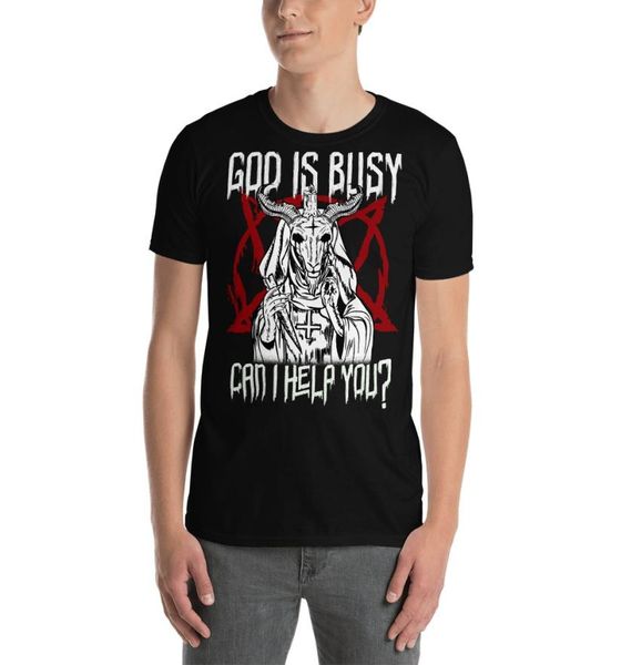 god is busy can i help you satanic baphomet print tshirt shortsleeve tshirt3456232, White;black
god is busy can i help you satanic baphomet print tshirt shortsleeve tshirt3456232, White;black