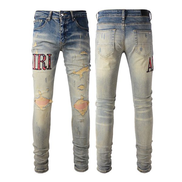 23ss designer men's jeans hip-hop fashion zipper washable letter jeans retro fashion men's design motorcycle cycling slim jeans si, Blue
23ss designer men's jeans hip-hop fashion zipper washable letter jeans retro fashion men's design motorcycle cycling slim jeans si, Blue