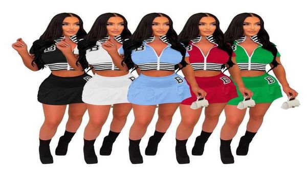 womens tracksuits summer designer skirts suit short sleeve letter embroidered two piece outfits7154102, Gray 
womens tracksuits summer designer skirts suit short sleeve letter embroidered two piece outfits7154102, Gray