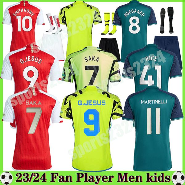23 24 fans player g.jesus soccer jerseys rice smith rowe saka j.timber martinelli tierney 2023 2024 football shirt men kids odegaard sambi f, Black;yellow
23 24 fans player g.jesus soccer jerseys rice smith rowe saka j.timber martinelli tierney 2023 2024 football shirt men kids odegaard sambi f, Black;yellow