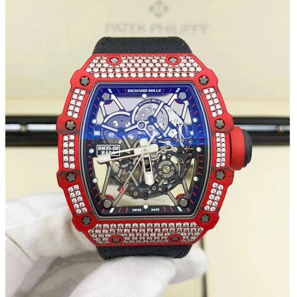 richardmille swiss watches rm tactical mechanical wrist watches series 3502 ntpt carbon fiber diamond inlaid fashion leisure sports machi yi
richardmille swiss watches rm tactical mechanical wrist watches series 3502 ntpt carbon fiber diamond inlaid fashion leisure sports machi yi