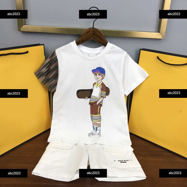 new tracksuits kid sets sports character pattern baby suit size 100-160 cm 2pcs t-shirt and pocket decoration shorts april10, White
new tracksuits kid sets sports character pattern baby suit size 100-160 cm 2pcs t-shirt and pocket decoration shorts april10, White