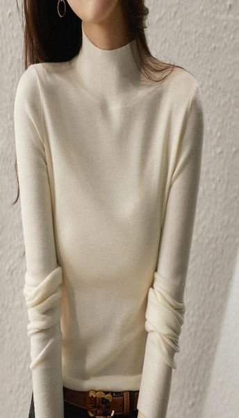 women's sweaters basic mock neck slim pullover women autumn winter casualong sleeve sweater for female warm woojumpers pulls2786373, White;black
women's sweaters basic mock neck slim pullover women autumn winter casualong sleeve sweater for female warm woojumpers pulls2786373, White;black