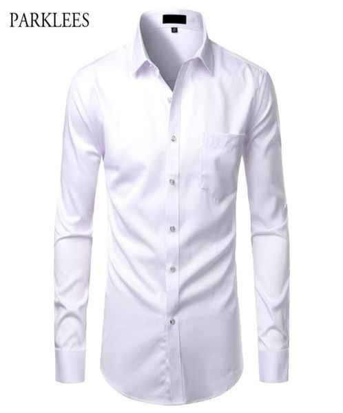 white mens bamboo fiber shirts casual slim fit button up dress shirts men solid soical shirt with pocket formal business camisas7744050, White;black
white mens bamboo fiber shirts casual slim fit button up dress shirts men solid soical shirt with pocket formal business camisas7744050, White;black
