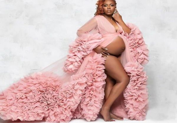pink ruffles maternity dress robes for po shoot or baby shower chic women prom gowns long sleeve pography robe bridal dresse8811460, Black
pink ruffles maternity dress robes for po shoot or baby shower chic women prom gowns long sleeve pography robe bridal dresse8811460, Black