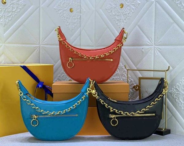 designer women half moon bags loop handbag chain tote shoulder crossbody underarm bag miniature monograms embossing messenger wallet sacoche
designer women half moon bags loop handbag chain tote shoulder crossbody underarm bag miniature monograms embossing messenger wallet sacoche