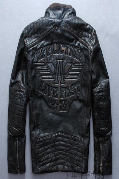 2018 affliction motorcycle leather jackets short style back embroidery a letter limited edition genuine leather jacket7347504, Black
2018 affliction motorcycle leather jackets short style back embroidery a letter limited edition genuine leather jacket7347504, Black
