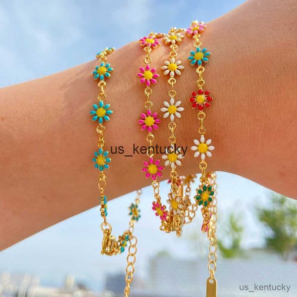 charm bracelets new summer colorful cute flowers charm bracelet for women small daisy stainless steel bracelets jewelry r230821, Golden;silver
charm bracelets new summer colorful cute flowers charm bracelet for women small daisy stainless steel bracelets jewelry r230821, Golden;silver