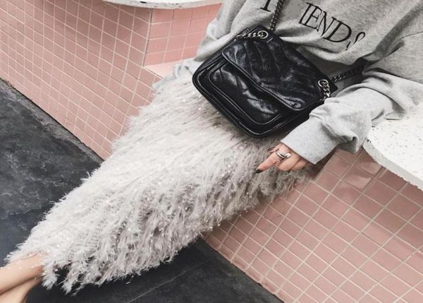 women designer feather sweater skirt grey a line elastic high waist long crochet skirt feathers fashion knit9053055, Black
women designer feather sweater skirt grey a line elastic high waist long crochet skirt feathers fashion knit9053055, Black