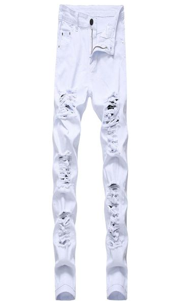mens white black distressed holes skinny jeans full length denim pants street style trousers whole8916767, Blue
mens white black distressed holes skinny jeans full length denim pants street style trousers whole8916767, Blue