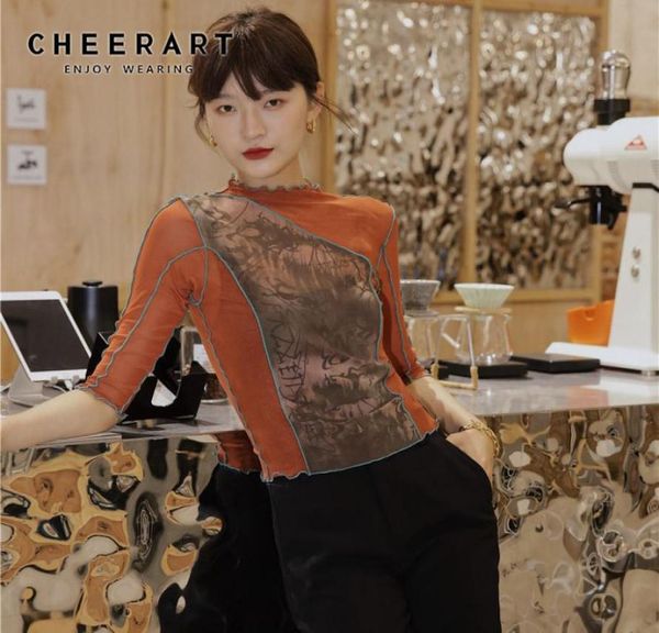 cheerart vintage mesh crop t shirt women printed tshirt summer high neck tee shirts femme designer ladies aesthetic 218714397, White
cheerart vintage mesh crop t shirt women printed tshirt summer high neck tee shirts femme designer ladies aesthetic 218714397, White
