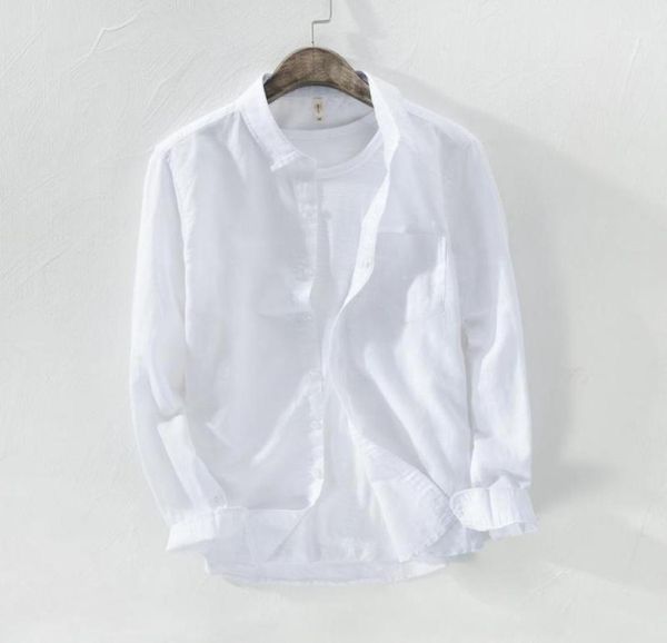 men039s casual shirts 2021 summer mens luxury cotton linen beach designer long sleeved business male work single breasted s8213657, White;black
men039s casual shirts 2021 summer mens luxury cotton linen beach designer long sleeved business male work single breasted s8213657, White;black
