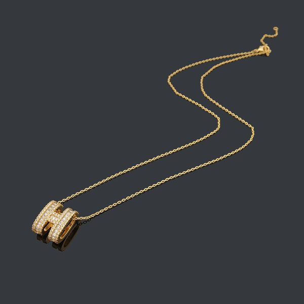 2023 new arrive design fashion letter h necklace with cz for woman stainless steel accessories zircon jewelry gift, Silver
2023 new arrive design fashion letter h necklace with cz for woman stainless steel accessories zircon jewelry gift, Silver