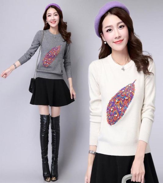 women autumn fashion o neck embroidery beading pullover sweater ladies knitted brife sweaters female winter knitwear outfit y3744151, White;black
women autumn fashion o neck embroidery beading pullover sweater ladies knitted brife sweaters female winter knitwear outfit y3744151, White;black