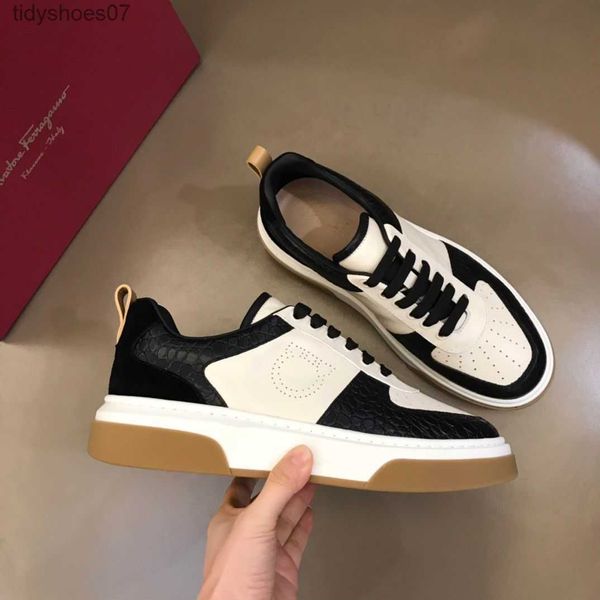 new feragamos men's casual trend versatile little white shoes men's fashion genuine leather board shoes breathable men's shoe, Black
new feragamos men's casual trend versatile little white shoes men's fashion genuine leather board shoes breathable men's shoe, Black