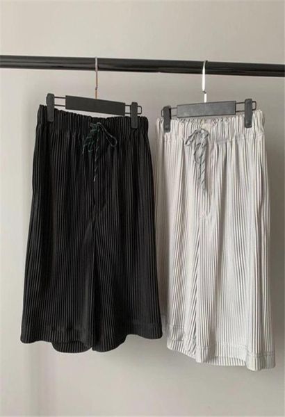 pleated homme plisse shorts men women drawstring beach men039s6675215, White;black