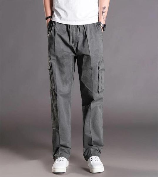 men casual cargo pants 95 cotton multiple pockets male thin trousers loose plus size oversize brand spring autumn1508299, Black
men casual cargo pants 95 cotton multiple pockets male thin trousers loose plus size oversize brand spring autumn1508299, Black