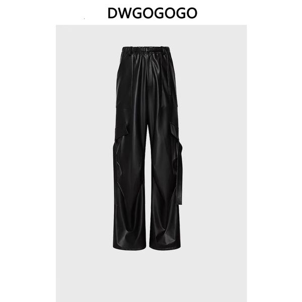 women's pants s stylish chic black leather pant casual korean style baggy high waist straight wide leg streetwear y2k vintage 230818, Black;white
women's pants s stylish chic black leather pant casual korean style baggy high waist straight wide leg streetwear y2k vintage 230818, Black;white