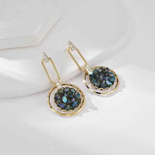 south korea's east gate s925 silver needle crystal earrings for women's high grade light luxury style earrings with temperament ea, Golden
south korea's east gate s925 silver needle crystal earrings for women's high grade light luxury style earrings with temperament ea, Golden