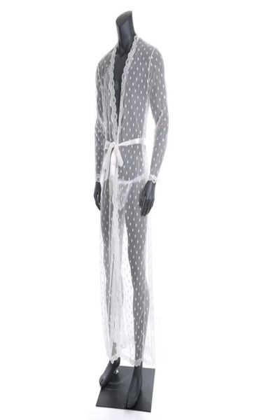 mens sleepwear long robe transparent lace cardigan bathrobe onepiece lungewear nightwear with tback belt men039s9992025, Black;brown
mens sleepwear long robe transparent lace cardigan bathrobe onepiece lungewear nightwear with tback belt men039s9992025, Black;brown
