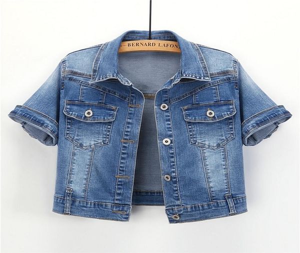 denim jacket women short sleeve jean jacket woman elastic comfortable denim coat chaqueta vaquera mujer veste jeans femme 2203105949933, Black;brown
denim jacket women short sleeve jean jacket woman elastic comfortable denim coat chaqueta vaquera mujer veste jeans femme 2203105949933, Black;brown