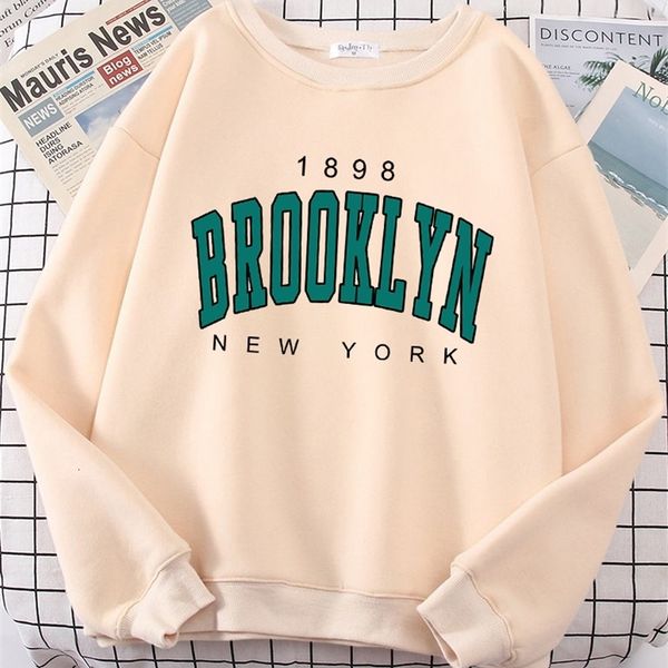 women's hoodies sweatshirts 1898 brooklyn york womens hoodie personality crewneck hoody simple oversize sweatshirt fashion casual femal, Black
women's hoodies sweatshirts 1898 brooklyn york womens hoodie personality crewneck hoody simple oversize sweatshirt fashion casual femal, Black