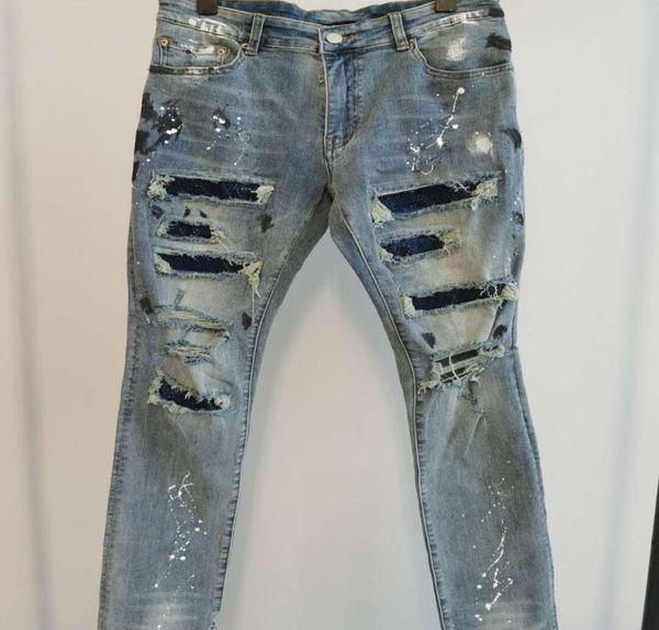men jeans luxury design pants long skinny blue artificial diamond destroy the quilt ripped hole designer jean mens designers cloth3958532
men jeans luxury design pants long skinny blue artificial diamond destroy the quilt ripped hole designer jean mens designers cloth3958532