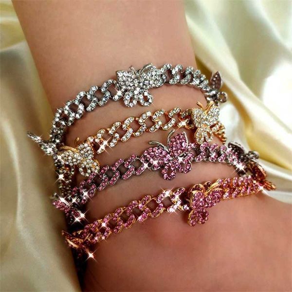 flatfoosie hop iced out butterfly anklets crystal cuban link chain for women bling rhinestone anklet bracelet foot jewelry 230719, Red;blue
flatfoosie hop iced out butterfly anklets crystal cuban link chain for women bling rhinestone anklet bracelet foot jewelry 230719, Red;blue