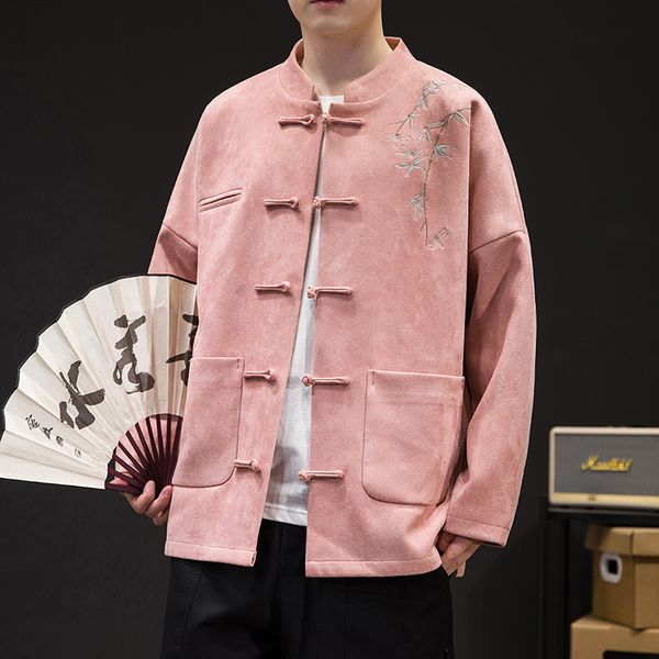 men s jackets chinese deerskin velvet jacket ancient style embroidery zhongshan standing collar youth tang suit 230821, Black;brown
men s jackets chinese deerskin velvet jacket ancient style embroidery zhongshan standing collar youth tang suit 230821, Black;brown