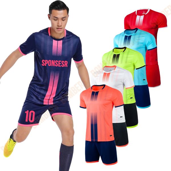 outdoor tshirts 2223 sell men football jersey set customize sublimation blanks team club professional soccer uniform suit summer tracksuit 2, Gray;blue
outdoor tshirts 2223 sell men football jersey set customize sublimation blanks team club professional soccer uniform suit summer tracksuit 2, Gray;blue