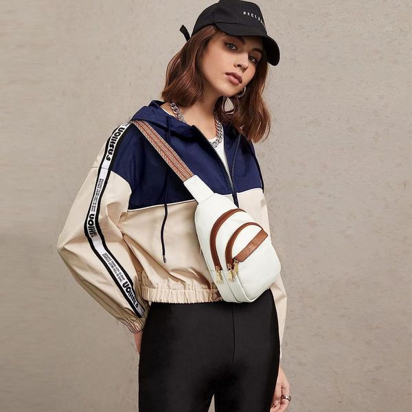 dual zippers pu day packs belt sling bag faux leather multi-functional fanny pack jacquard strap crossbody chest bags dom2396
dual zippers pu day packs belt sling bag faux leather multi-functional fanny pack jacquard strap crossbody chest bags dom2396