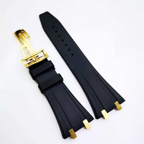 27mm black rubber strap 18mm gold steel strainless folding strap for ap royal oak 15400 15390 39mm 41mm models watch265l, Black;brown
27mm black rubber strap 18mm gold steel strainless folding strap for ap royal oak 15400 15390 39mm 41mm models watch265l, Black;brown