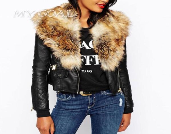 whole winter warm women basic jackets coats fashion faux pu leather slim overwear female long sleeve artificial fur collar ja8282615, Black;brown
whole winter warm women basic jackets coats fashion faux pu leather slim overwear female long sleeve artificial fur collar ja8282615, Black;brown