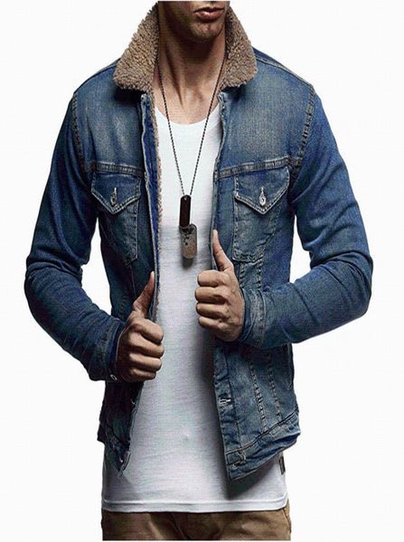 men039s jackets and coats mens winter fashion warm fleece denim jacket outerwear 20219001187, Black;brown
men039s jackets and coats mens winter fashion warm fleece denim jacket outerwear 20219001187, Black;brown